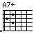 [chord image for golabek.txt.data/A7+.png]